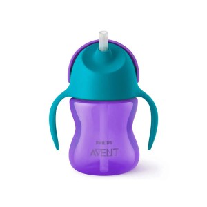 لیوان نی دار 0+ ماه فیلیپس اونت Philips Avent Straw Cup ظرفیت 200 میلی لیتر