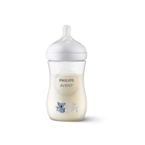 شیشه شیر طلقی 1+ ماه نچرال فیلیپس اونت PHILIPS AVENT ظرفیت 260 میلی لیتر طرحدار