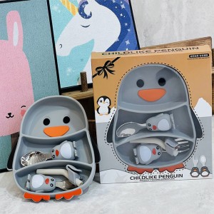 ست ظرف غذاسیلیکونی کودک طرح حیوانات