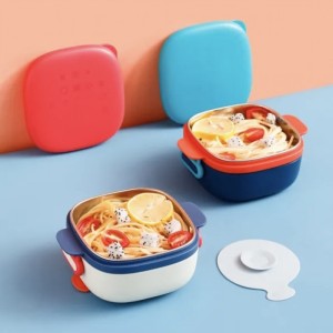 ظرف غذای استیل درب دار رووکو Rovco حجم 520 میلی لیتر