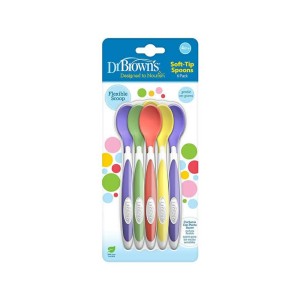 قاشق +4 ماه دکتر براون dr browns بسته 6 عددی