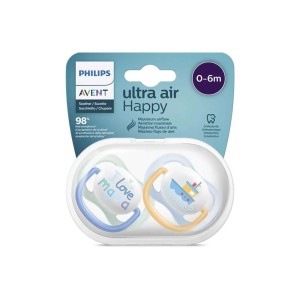 پستانک ارتودنسی 6-0 ماه فیلیپس اونت Philips Avent بسته دو عددی SCF080/01