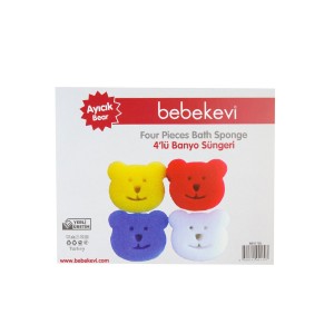لیف اسفنجی طرح خرس  ببک اوی Bebekevi  بسته 4 عددی