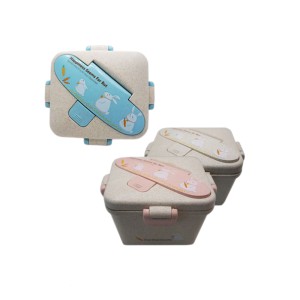 ظرف غذاخوری خرگوش سه تکه بامبو لانچ باکس Lunchbox سایز کوچک
