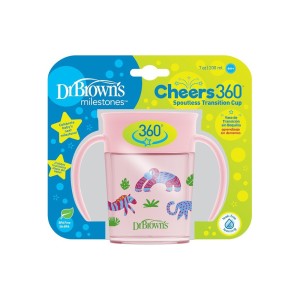 لیوان دسته دار 6+ ماه  دکتر براون Dr Brown’s ظرفیت 200 میلی لیتر