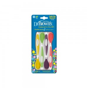 قاشق +4 ماه دکتر براون dr browns بسته 4 عددی