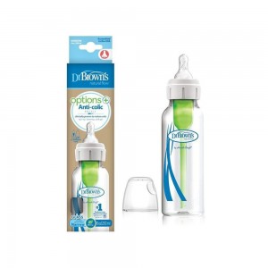 شیشه شیر پیرکس +0 ماه دکتر براون Dr Browns ظرفیت 250 میلی لیتر