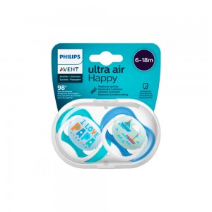 پستانک ارتودنسی  18-6 ماه فیلیپس اونت Philips Avent بسته دو عددی  SCF080/04