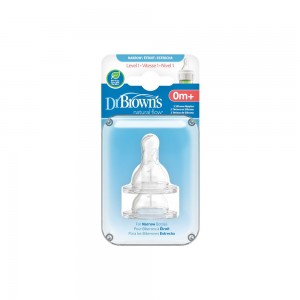 سرشیشه باریک 0+ ماه دکتر براون Dr Browns بسته دو عددی