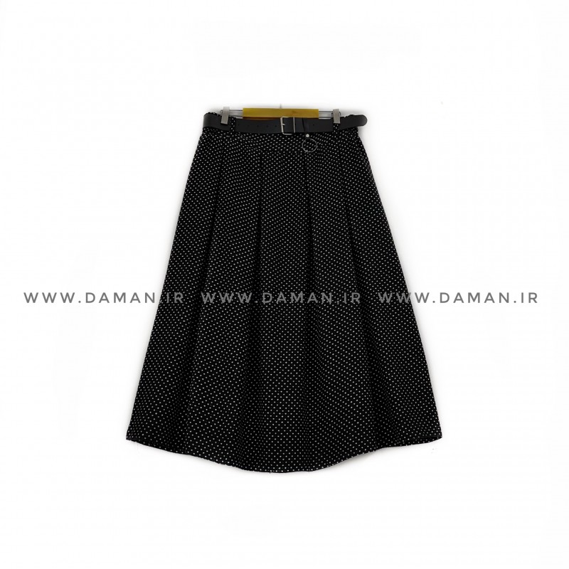 دامن پشمی با کمربند قد 80  کد ()