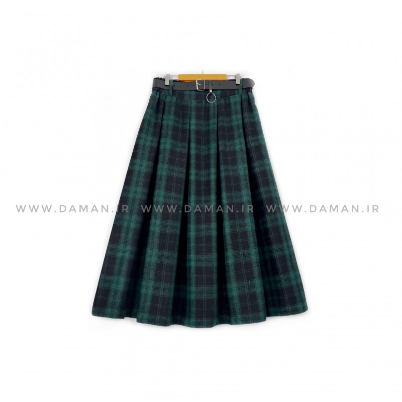 دامن پشمی با کمربند قد 80  کد (p 54)