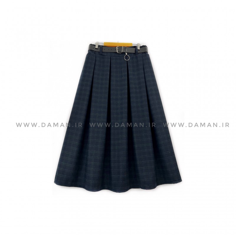 دامن پشمی با کمربند قد 80  کد (p 34)