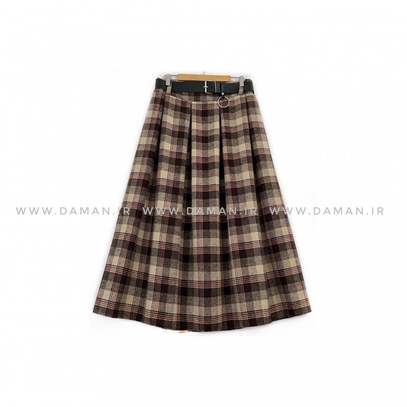 دامن پشمی با کمربند قد 80  کد (p 17)