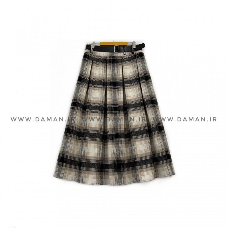دامن پشمی با کمربند قد 80  کد (p 50)