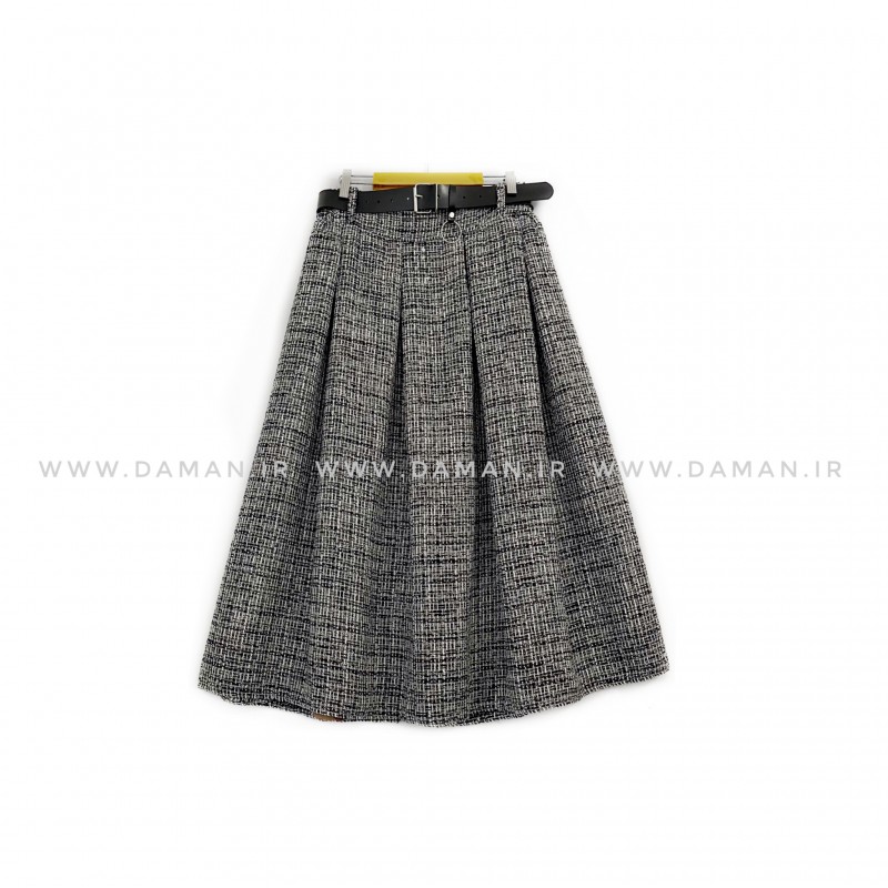 دامن پشمی با کمربند قد 80  کد (p 39)