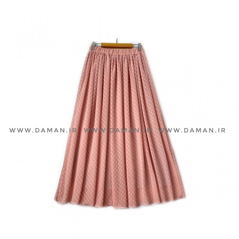 دامن حریر   گلبهی    قد 90 کد (22)