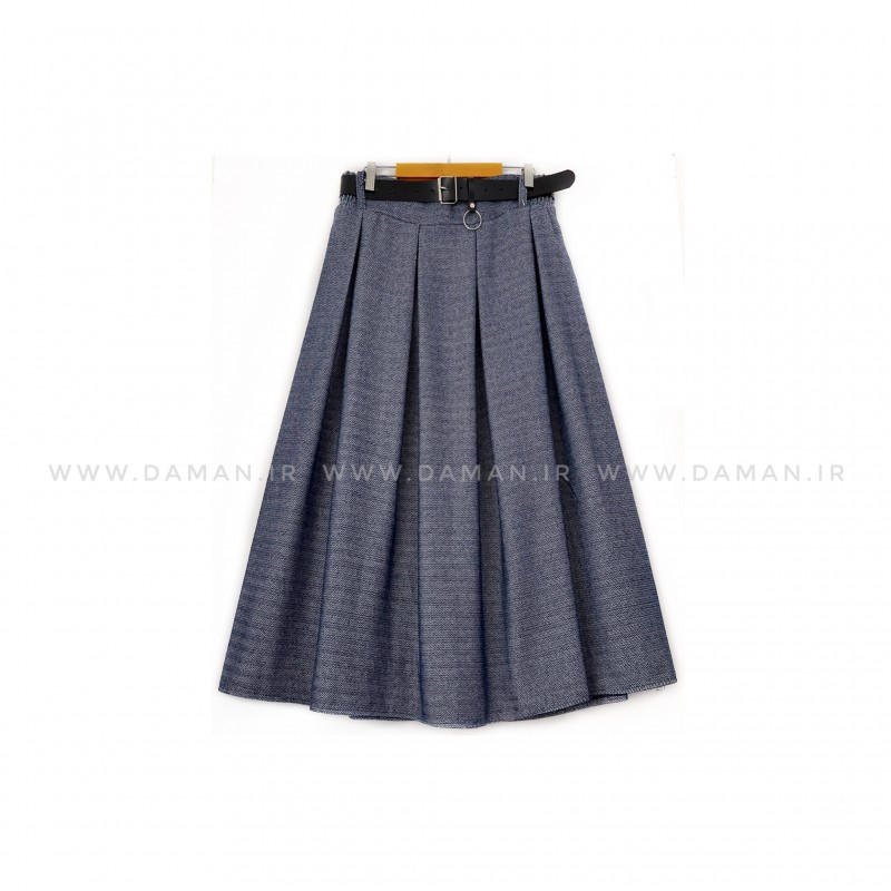 دامن پشمی با کمربند قد 80  کد ( S415 )