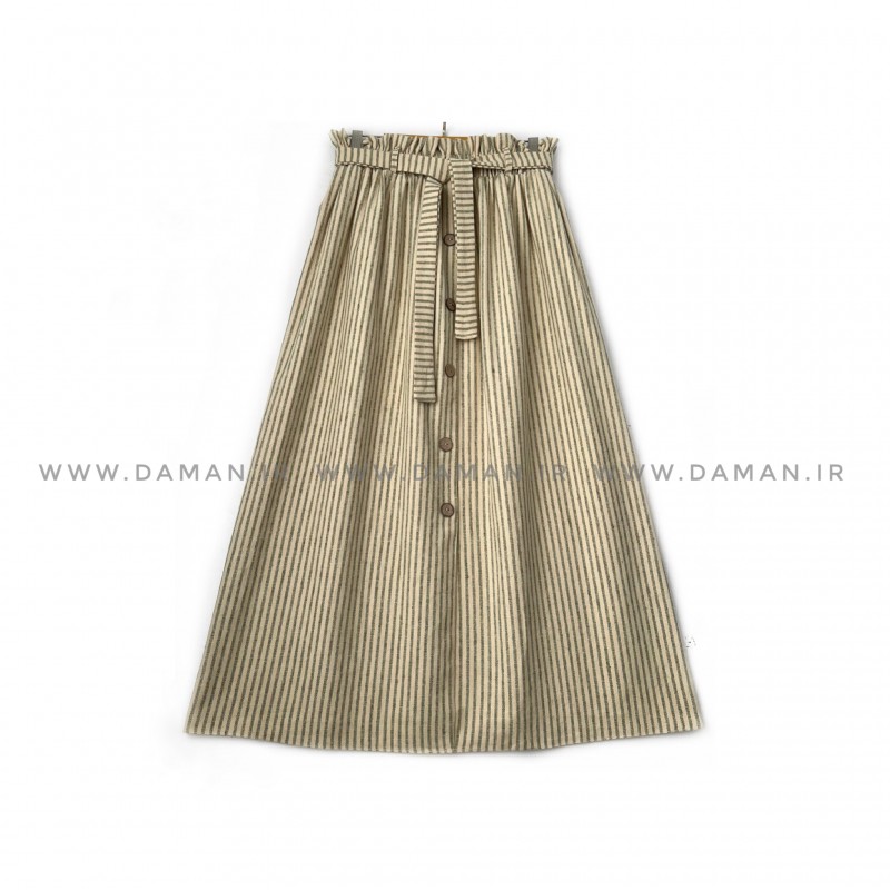 دامن جلو دکمه پشمی  قد 90  كد (D 009)
