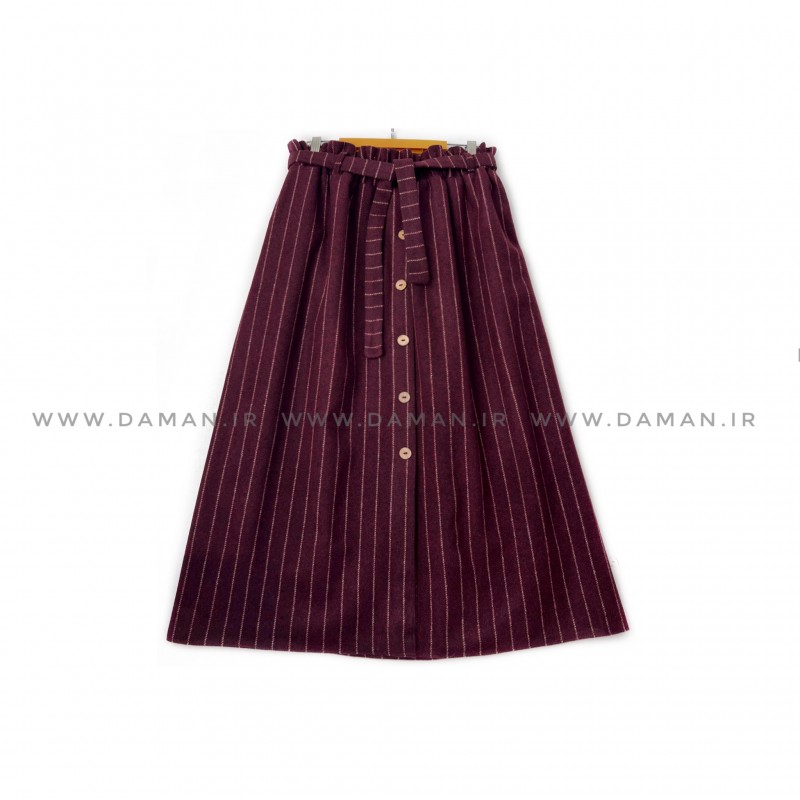 دامن جلو دکمه  پشمی   قد 80  كد (D 001)