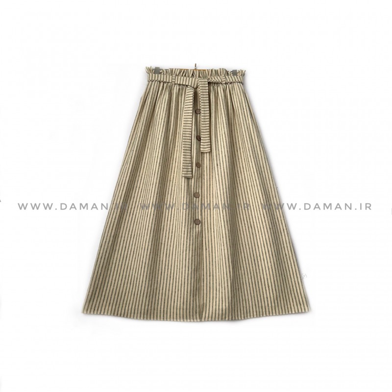 دامن جلو دکمه  پشمی   قد 80  كد (D 009)