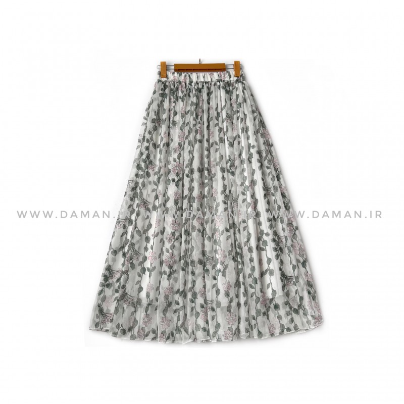 دامن گلدار  قد 90 کد (H 022)
