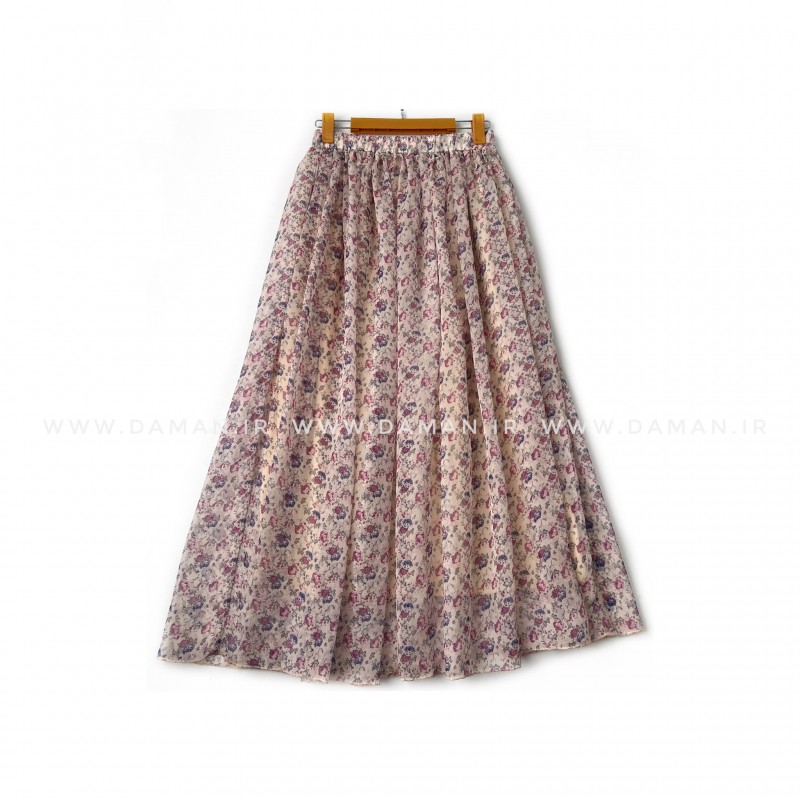 دامن گلدار  قد 90 کد (H 049)
