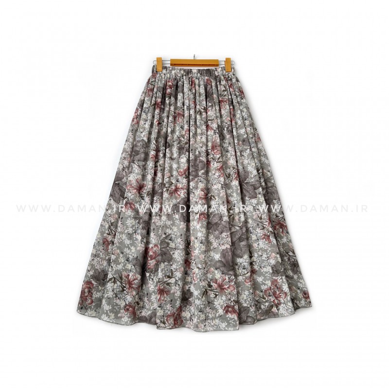 دامن گلدار  قد 90 کد (H 068)