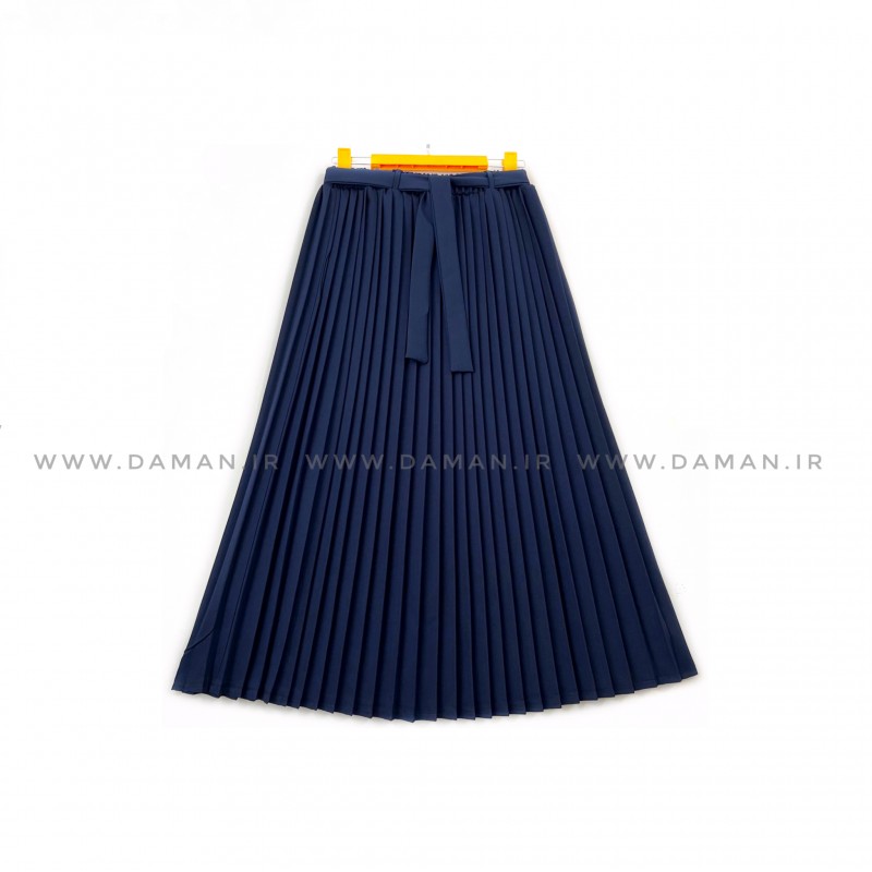 دامن پلیسه سرمه ای   قد 80  كد (288)