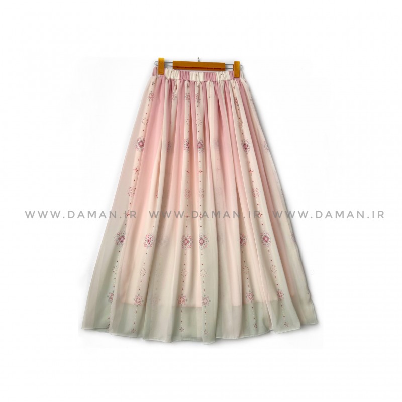دامن گلدار  قد 90 کد (h052)