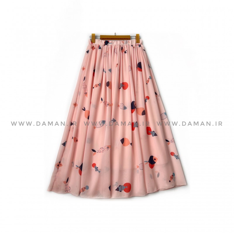 دامن گلدار  قد 90 کد (H024)