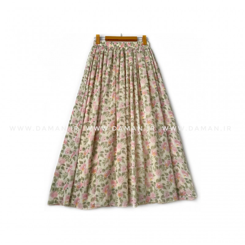 دامن گلدار  قد 90 کد (H047)