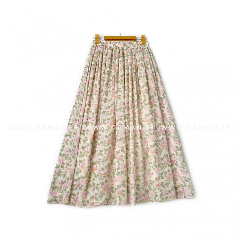 دامن گلدار  قد 90 کد (H045)