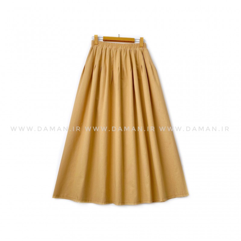 دامن  لينن   نارنجی  قد 90 كد (200)