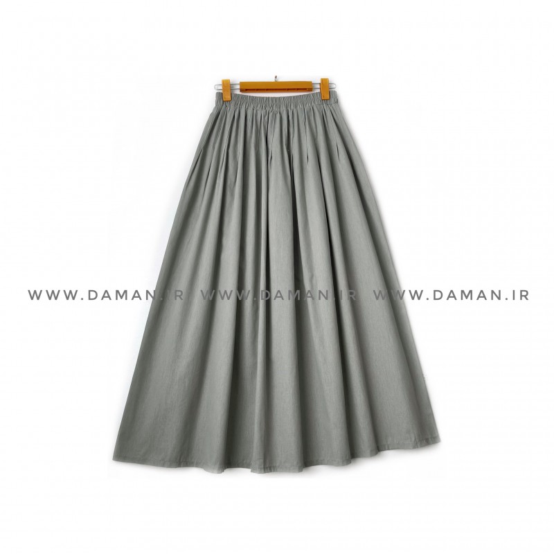 دامن  لينن  طوسی روشن قد 90 كد (200)