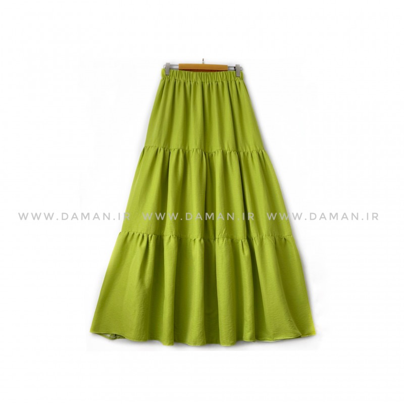 دامن  سبز روشن قد 95  کد (333)