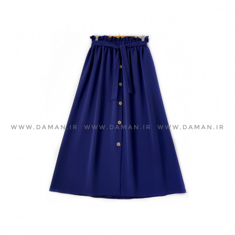 دامن جلو دکمه کاربنی  قد 90