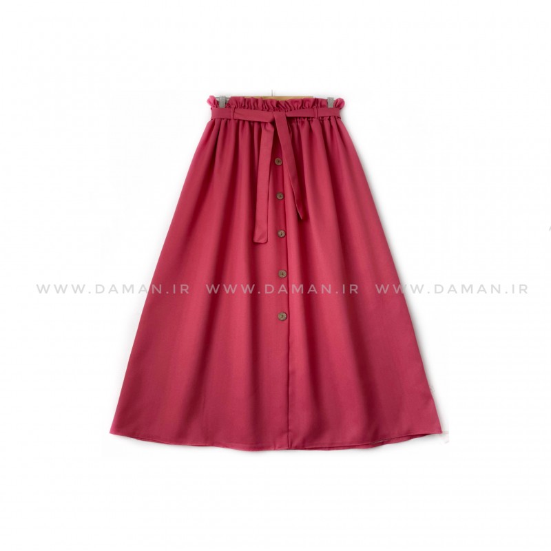 دامن جلو دکمه هندوانه ای  قد 80