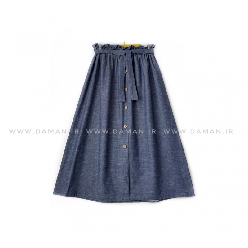 دامن جلو دکمه جین  قد 80