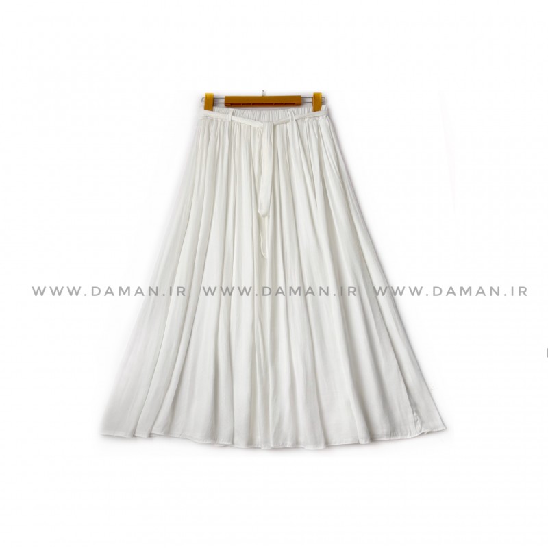 دامن  سفید   قد ۸۰  کد (555)