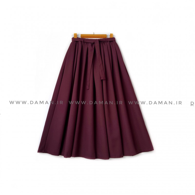 دامن   زرشکی سیر   قد ۸۰  کد (555)