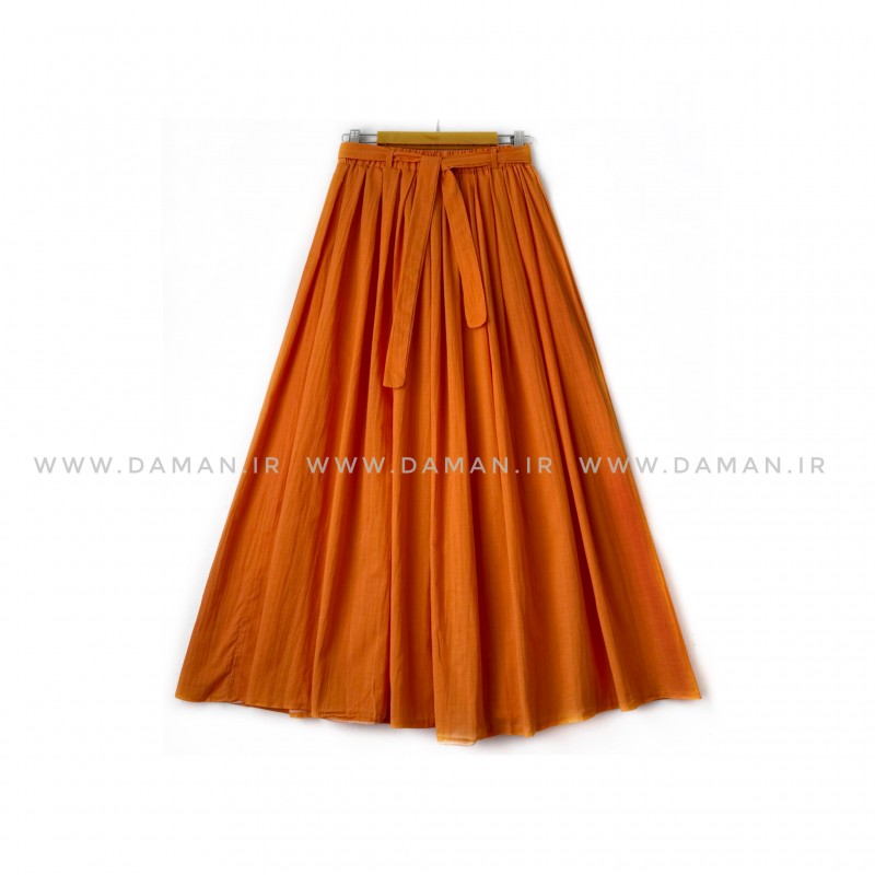 دامن  نارنجی   قد 90 کد (555)