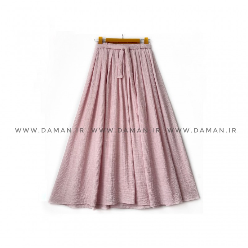 دامن  صورتی  قد 90 کد (555)