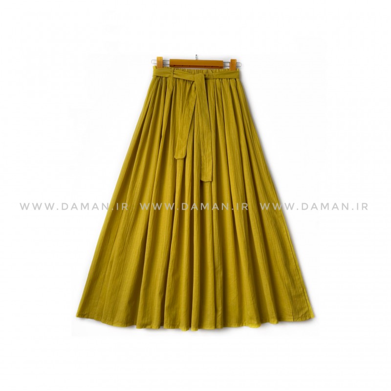 دامن  سبز حنایی  قد 90 کد (555)