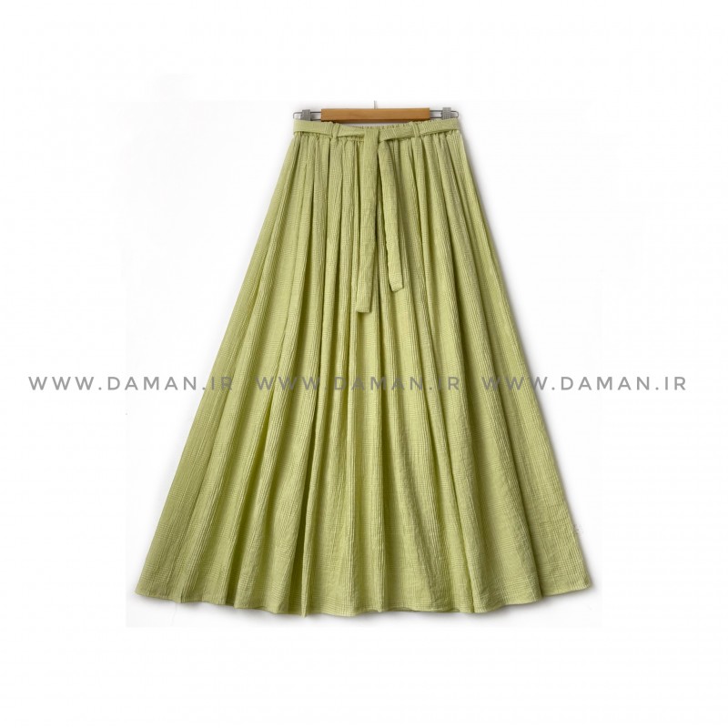 دامن   پسته ای   قد 90 کد (555)