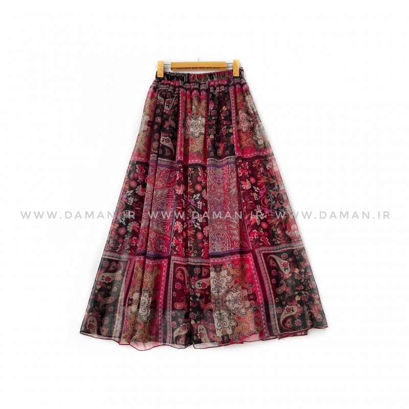 دامن حریر   قد 90  کد (H_1040)