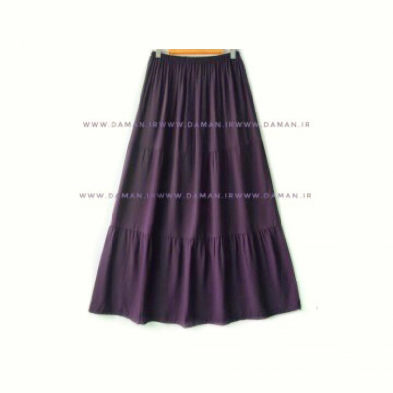 دامن نخي  بادمجانی  قد 90