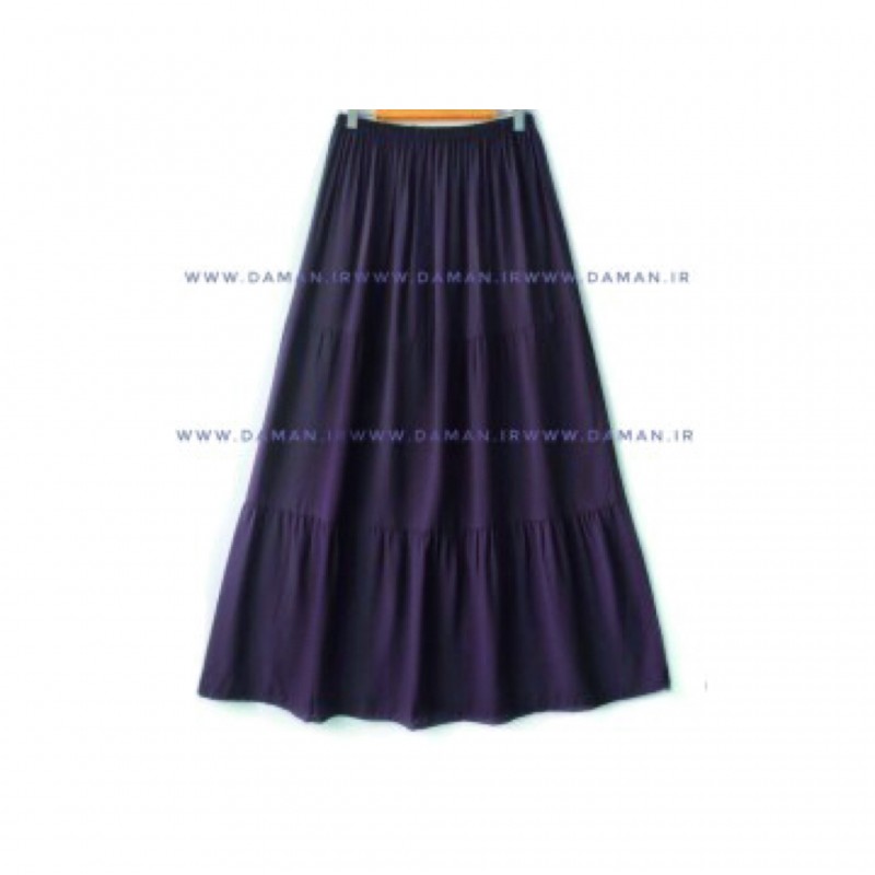 دامن نخي بنفش  قد 90