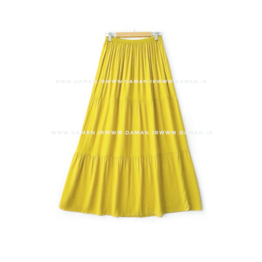 دامن نخي  زرد  قد 90