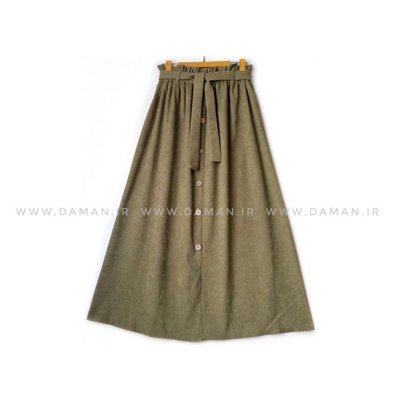 دامن مخمل کبریتی  صدری  قد 90  كد (99)