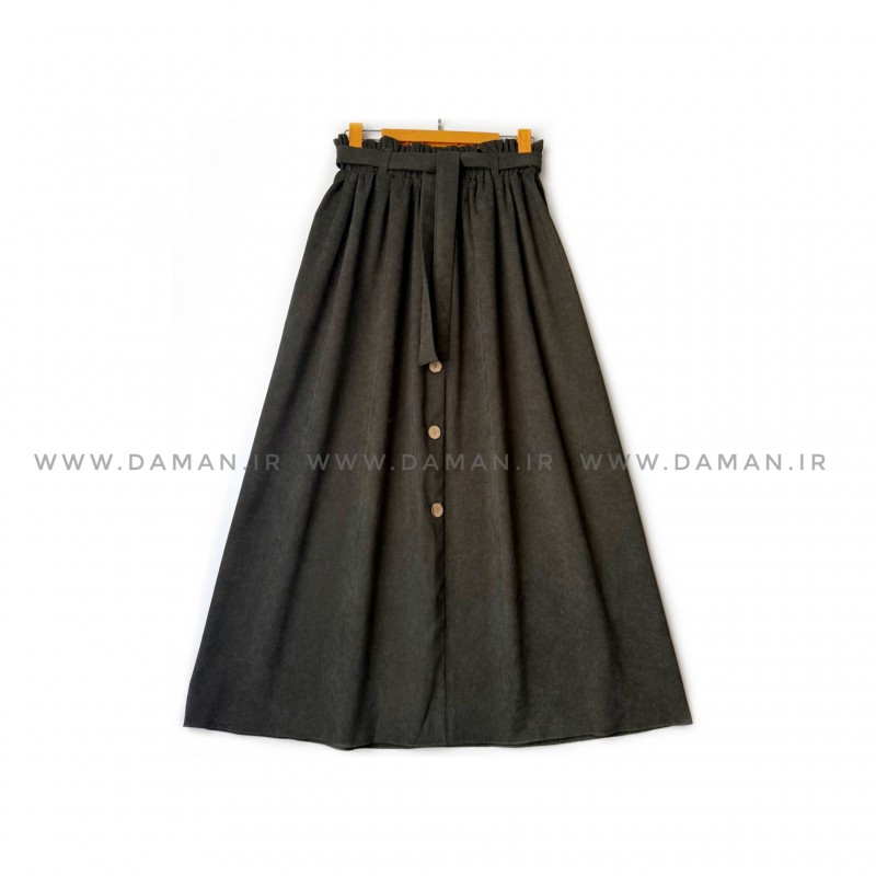 دامن مخمل کبریتی  لجنی  قد 90  كد (99)